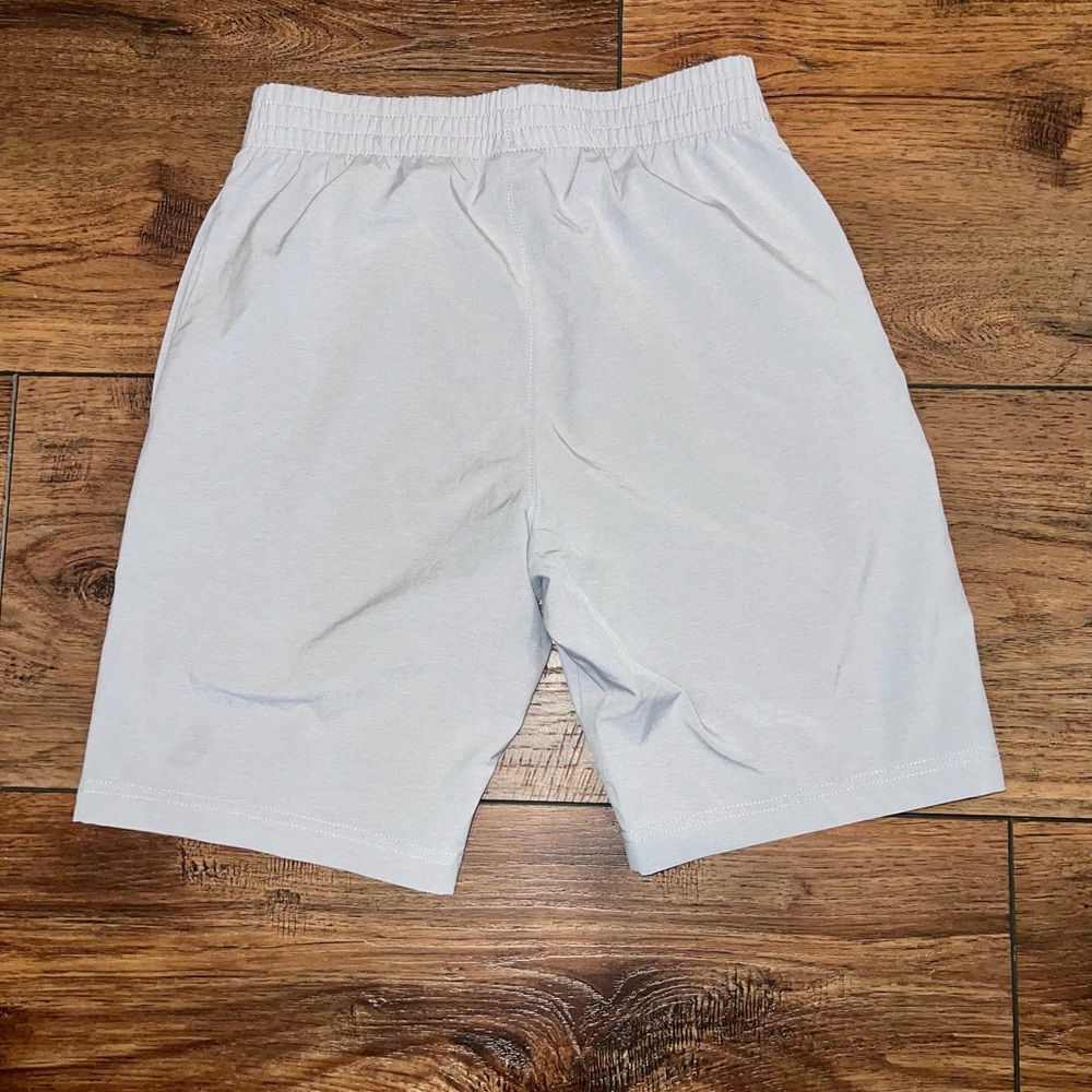 Nike Gray Athletic Shorts with Elastic Waistband - Picture 2 of 3